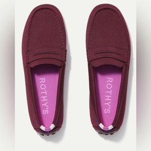 Rothy’s the Driver Loafer in Burgundy, size 8
